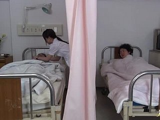 Hikaru Ayami along to horny nurse b like sucks and rides cock