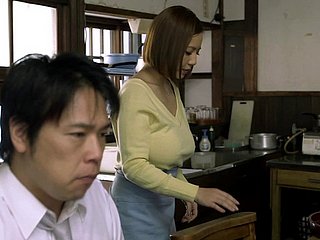 Big-breasted Japanese milf favours in unison more a titjob